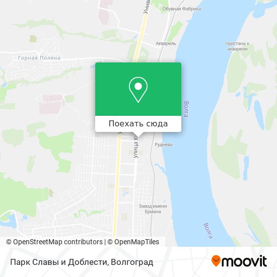 Карта Парк Славы и Доблести