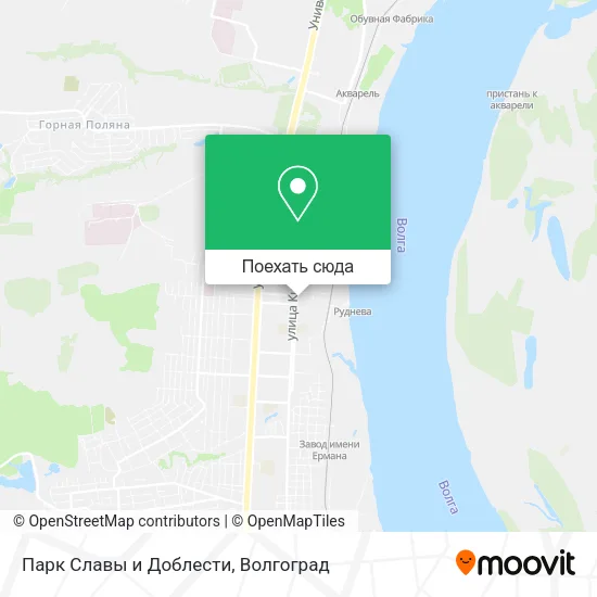 Карта Парк Славы и Доблести