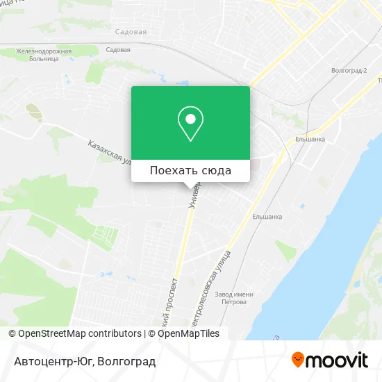 Карта Автоцентр-Юг