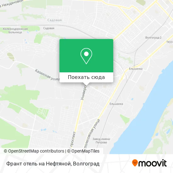 Карта Франт отель на Нефтяной