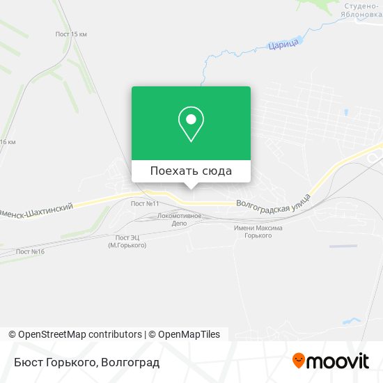 Карта Бюст Горького