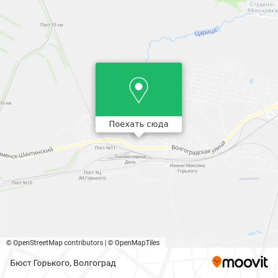 Карта Бюст Горького