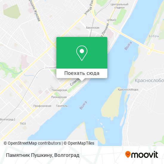 Карта Памятник Пушкину