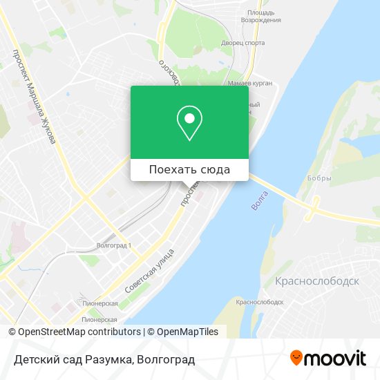 Карта Детский сад Разумка