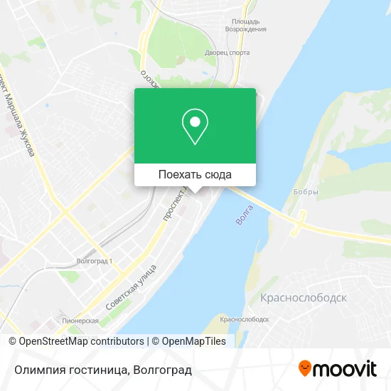 Карта Олимпия гостиница