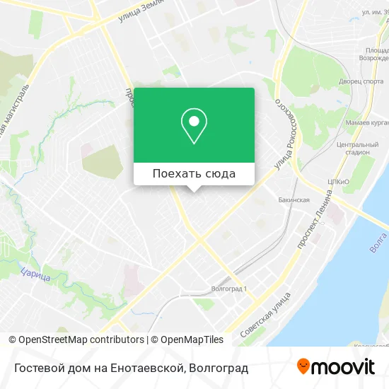 Карта Гостевой дом на Енотаевской