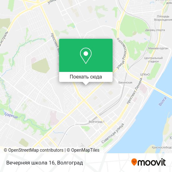 Карта Вечерняя школа 16