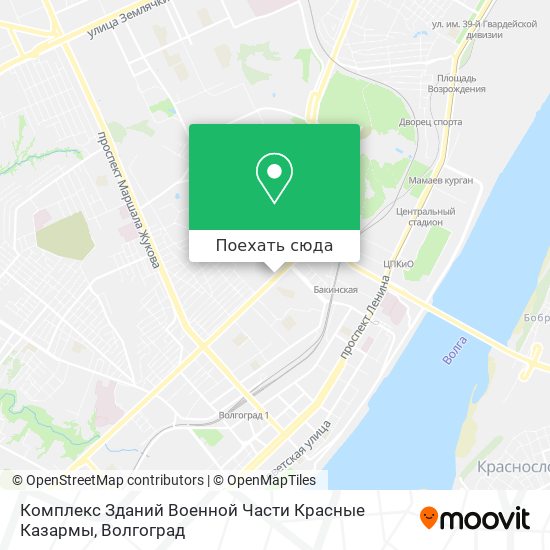 Карта Комплекс Зданий Военной Части Красные Казармы