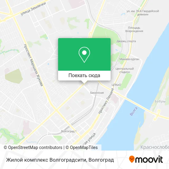 Карта Жилой комплекс Волгоградсити