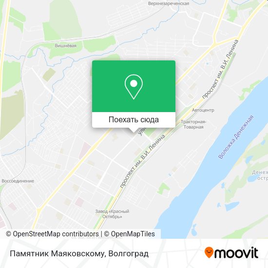 Карта Памятник Маяковскому