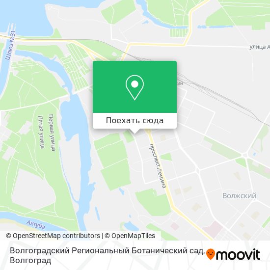 Карта Волгоградский Региональный Ботанический сад