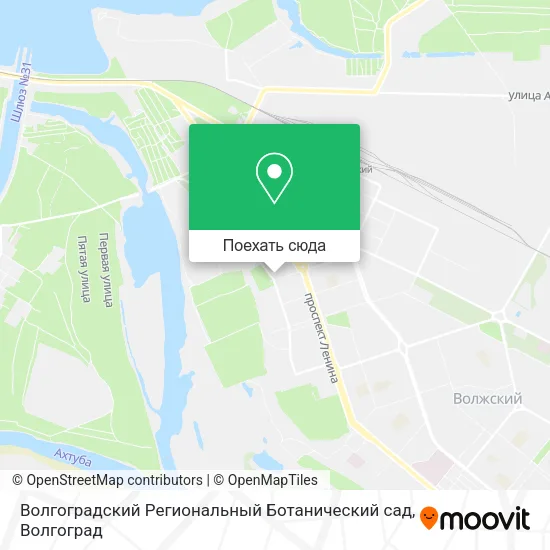 Карта Волгоградский Региональный Ботанический сад