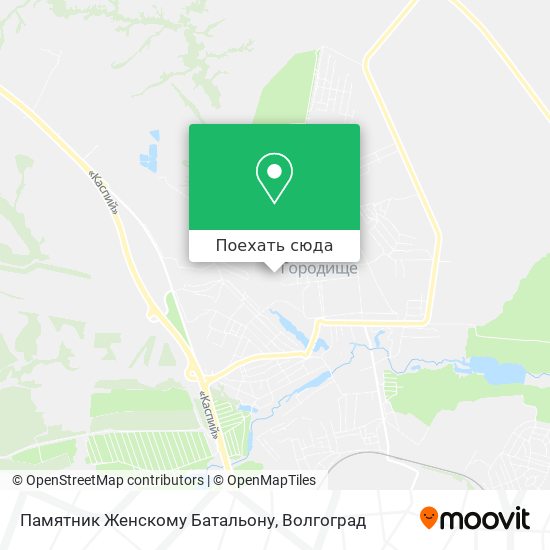Карта Памятник Женскому Батальону