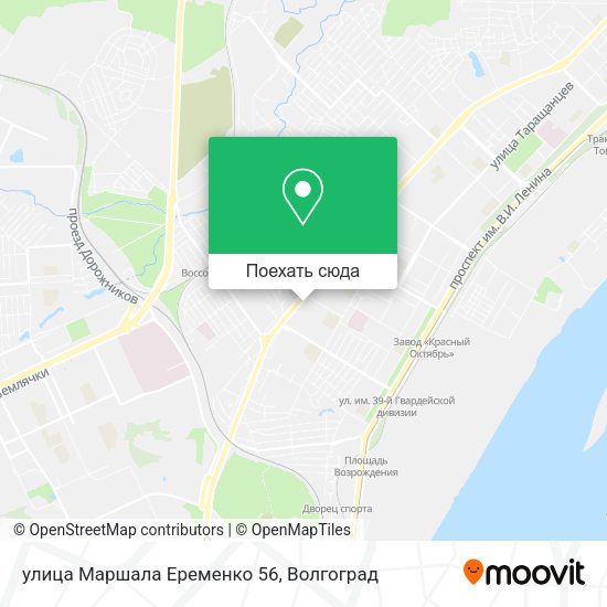 Карта улица Маршала Еременко 56