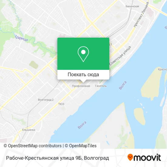Карта Рабоче-Крестьянская улица 9Б