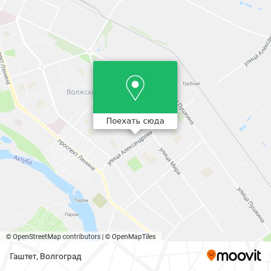 Карта Гаштет