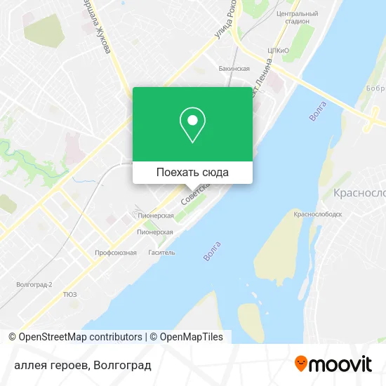 Карта аллея героев