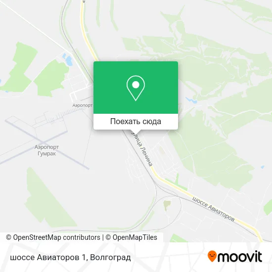 Карта шоссе Авиаторов 1