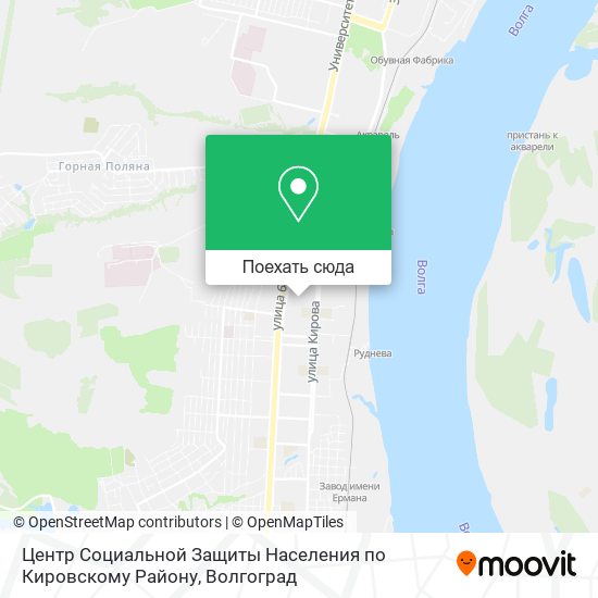 Карта Центр Социальной Защиты Населения по Кировскому Району