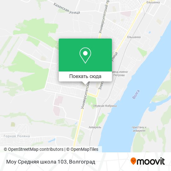 Карта Моу Средняя школа 103