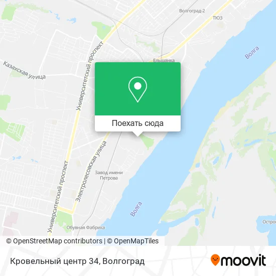 Карта Кровельный центр 34