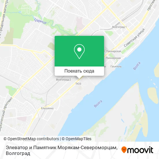 Карта Элеватор и Памятник Морякам-Североморцам