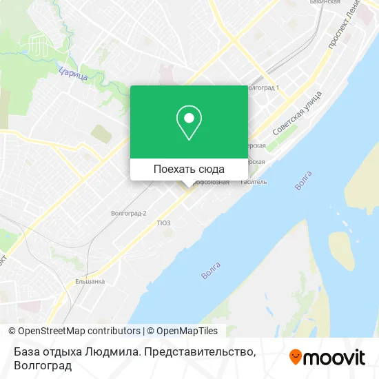 Карта База отдыха Людмила. Представительство