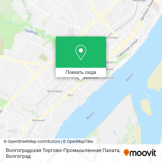 Карта Волгоградская Торгово-Промышленная Палата