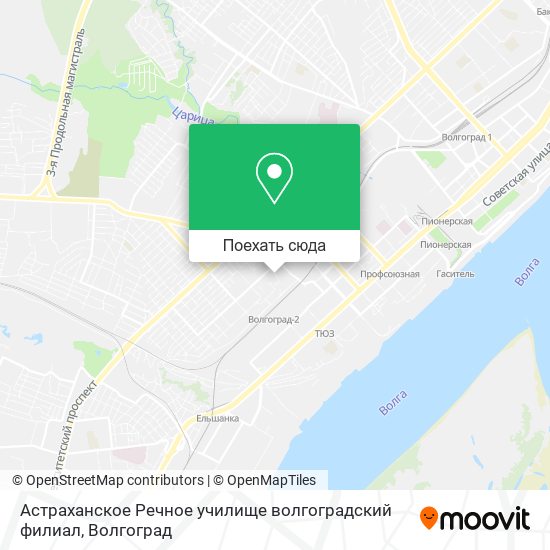 Карта Астраханское Речное училище волгоградский филиал