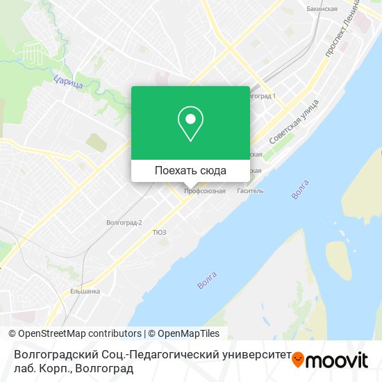 Карта Волгоградский Соц.-Педагогический университет лаб. Корп.