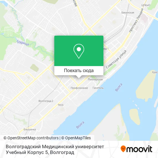 Карта Волгоградский Медицинский университет Учебный Корпус 5