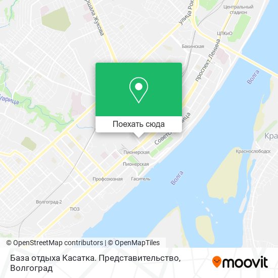 Карта База отдыха Касатка. Представительство