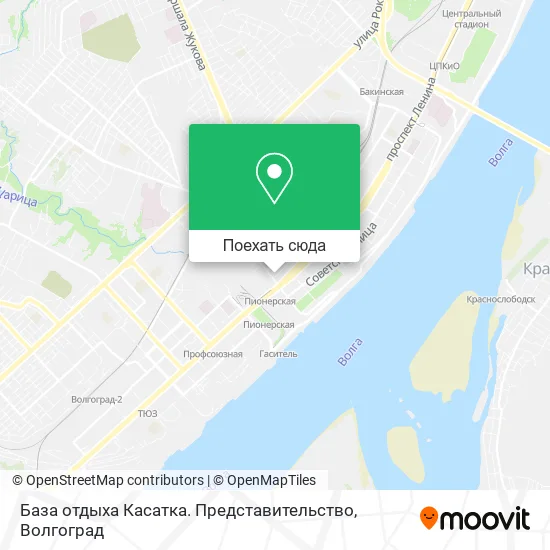 Карта База отдыха Касатка. Представительство
