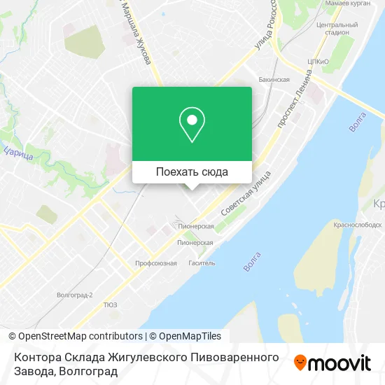 Карта Контора Склада Жигулевского Пивоваренного Завода