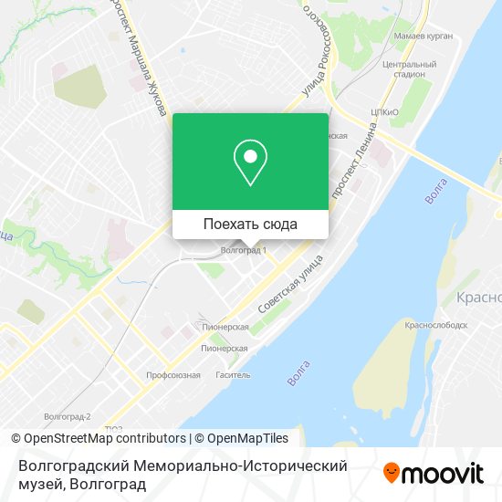 Карта Волгоградский Мемориально-Исторический музей