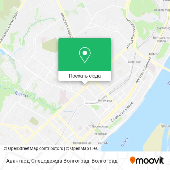 Карта Авангард-Спецодежда Волгоград