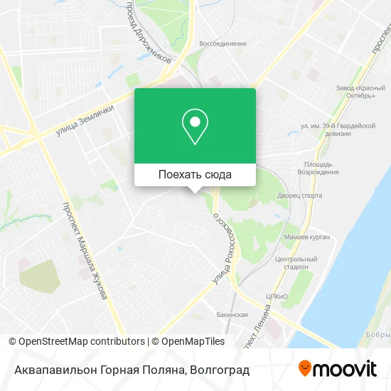 Карта Аквапавильон Горная Поляна