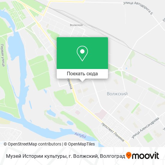 Карта Музей Истории культуры, г. Волжский