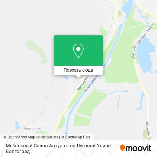 Карта Мебельный Салон Антураж на Луговой Улице