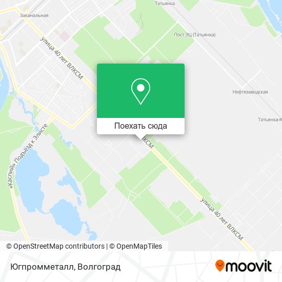 Карта Югпромметалл