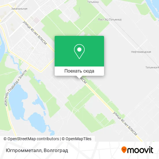 Карта Югпромметалл