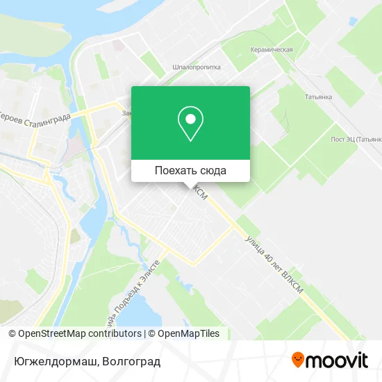 Карта Югжелдормаш