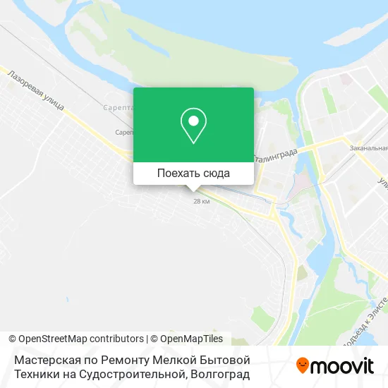 Карта Мастерская по Ремонту Мелкой Бытовой Техники на Судостроительной