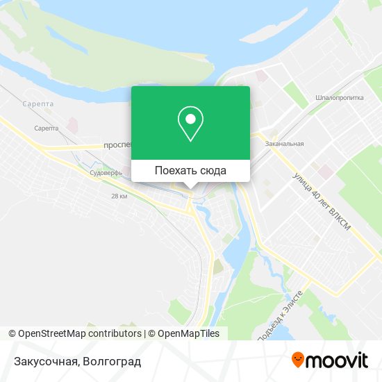 Карта Закусочная
