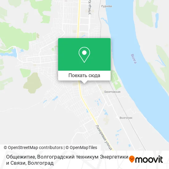 Карта Общежитие, Волгоградский техникум Энергетики и Связи
