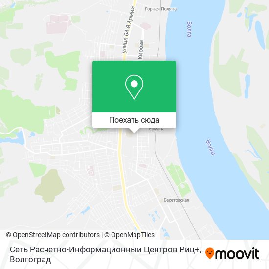 Карта Сеть Расчетно-Информационный Центров Риц+