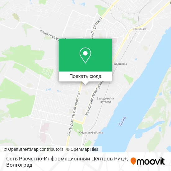 Карта Сеть Расчетно-Информационный Центров Риц+