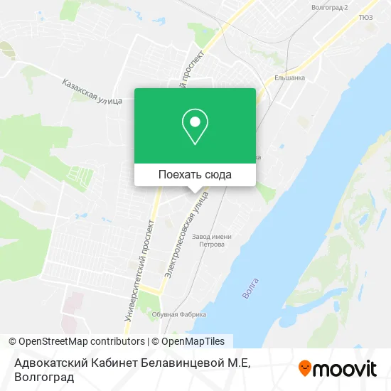 Карта Адвокатский Кабинет Белавинцевой М.Е
