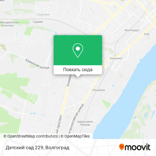 Карта Детский сад 229