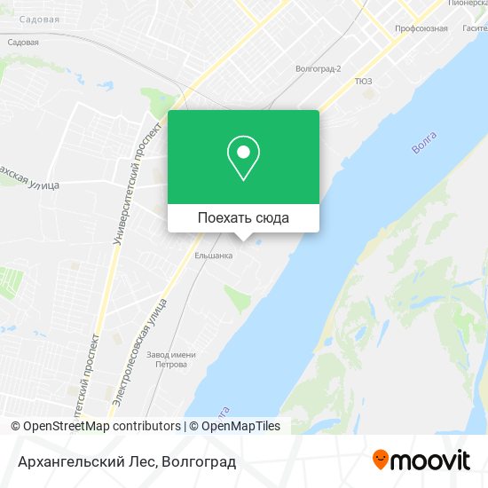 Карта Архангельский Лес